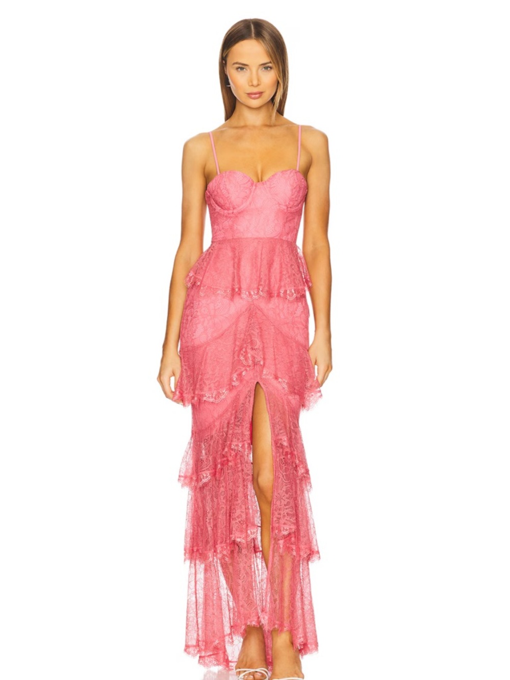 Revolve MAJORELLE Zelda Fitz Gown in Passionfruit Pink
